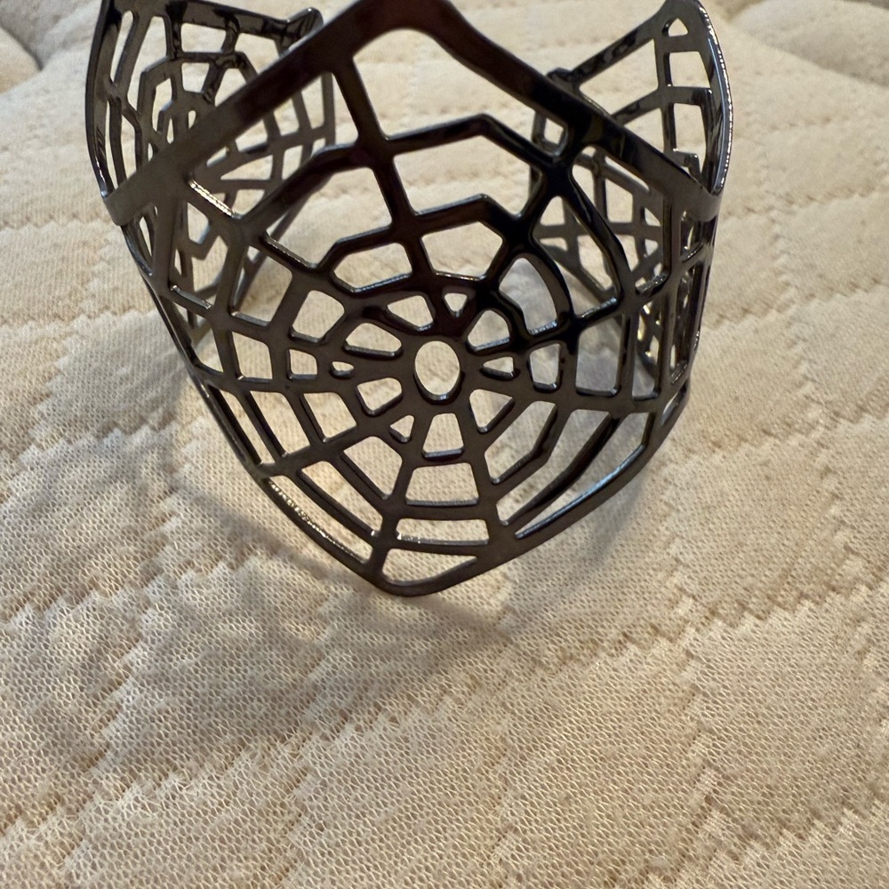 Black Spider Web Bracelet